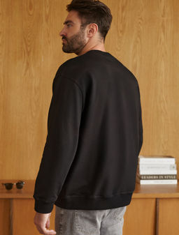 Джемпер Vilatte U49.067 хлопок с полиуретаном чёрный  фото 4