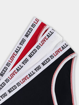 Трусы слипы женские в наборе, 3 шт