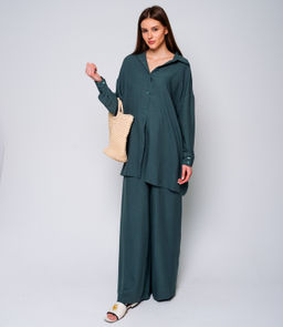 Костюм #ОБШ1342, серо-зелёный - Dommod фото 2