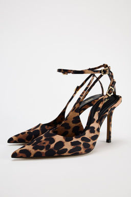 ANIMAL PRINT SLINGBACK HIGH HEELS - Zara фото 9