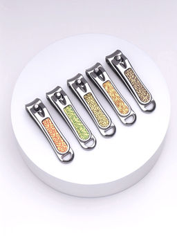 Цена за 12 шт. Кусачки книпсер маникюрные, с пилкой, 5 см, в коробке, МИКС