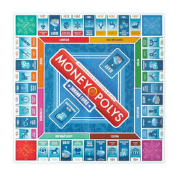 Новогодняя настольная игра Новый год: MONEY POLYS. Зимний город, 60 карт, 2 кубика, 6 фишек, 10+