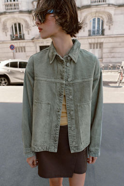CAZADORA Z1975 DENIM / Khaki - Zara фото 9