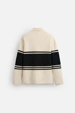 STRIPED KNIT LIMITED EDITION POLO SHIRT - Zara фото 8
