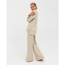 Костюм женский (джемпер, брюки) MINAKU: Casual Collection, бежевый, размер 42 (рост 170 см)