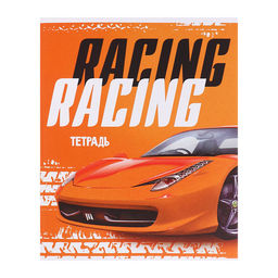 Набор тетрадей 48 листов в клетку, Calligrata Racing defender, обложка мелованная бумага, серые листы, 5 шт.