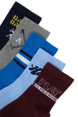Erkek _ocuk 5li Soket _orap - U.s. polo assn фото 2