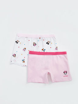 Minnie Mouse Bask?l? K?z ?ocuk Boxer 2li