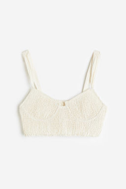 Crop top fruncido