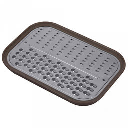 Терка из нержавеющей стали Linea Presto 18,8х13,5х6,6см, с контейнером, коричневый, Regent (Китай) - Домашняя мода фото 3