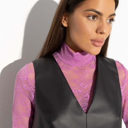 Сарафан из экокожи Особая притягательность (fashion) - Charutti фото 2