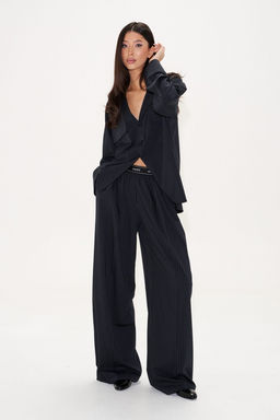 Блузка Annete А2103 из хлопка темно-синяя