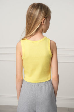 Майка-топ в рубчик для девочки Happyfox