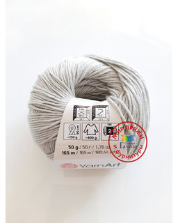 Беби коттон (Baby cotton) пряжа YarnArt 50%хлопок 50%акрил10x50г/165м