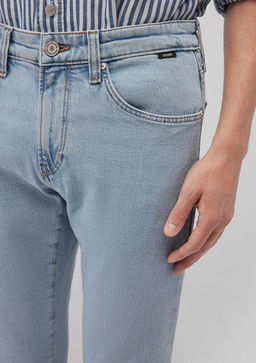 James Classic Denim Puslu Ac?k Mavi Jean Pantolon  фото 5