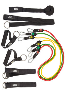 Инвентарь для фитнеса и йоги Dry training multi set, Long resistance band, Fitness gloves light, Fitness gloves velcro