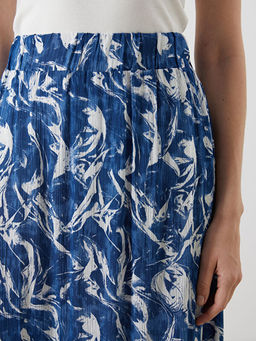 Beli Lastikli Desenli A Kesim Etek