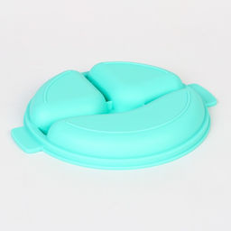 Тарелка детская 3 секции, удобные ручки, Крошка Я, 22,5х19,5х3, бирюзовый  фото 4