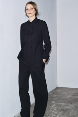 100% WOOL TROUSERS ZW COLLECTION