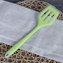 Лопатка с прорезями 30 см силиконовая / Z-757 /уп 375/ прозрачный край - ГалеонТрейд фото 3