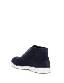 Lacivert %100 Deri Casual Ayakkab_