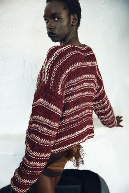 CONTRAST KNIT CARDIGAN - Zara фото 3