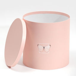 Набор круглых подарочных коробок 5 в 1 Бабочки, 23 23 25 15 15 15 см - Дарите счастье фото 4