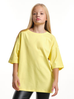 Универсальная базовая футболка оверсайз 22-1892 черный - Mini maxi фото 7