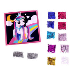 Аппликация пайетками Весёлый единорог - Школа талантов фото 3