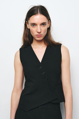 ZW COLLECTION ASYMMETRIC WAISTCOAT - Zara фото 32