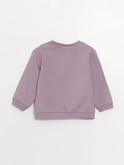 Bisiklet Yaka Bask?l? K?z Bebek Sweatshirt - Waikiki фото 3