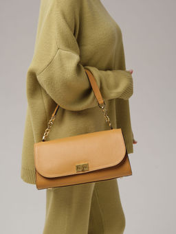 Кожаная сумка Azaro 30726 нюдовый