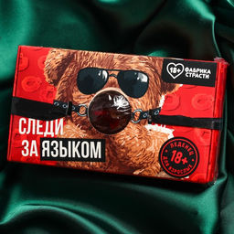 Леденец-кляп Следи за языком, вкус: клубника со сливками, 30 г. (18+) - Simaland фото 6