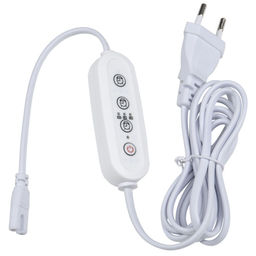 UST-E32 WHITE 2M Таймер с вилкой и разъемом L,N для фито светильника, 220В. 150Вт. Провод 2 метра. ТМ Uniel