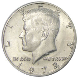 1/2 доллара (50 центов) 1972 года D США