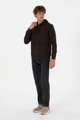 Erkek Koyu Kahverengi Basic Sweatshirt - U.s. polo assn фото 4