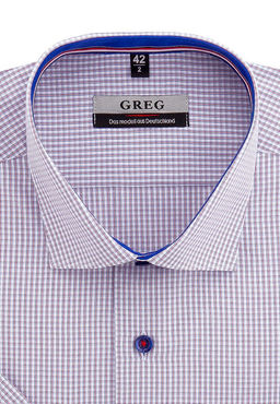 Сорочка мужская короткий рукав GREG 264/109/1133/Z/1