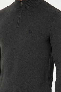 Мужской свитер антрацитового меланжа - U.s. polo assn фото 14