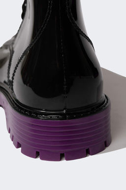 Женские зимние ботинки из искусственной кожи на толстой подошве - Defacto фото 6