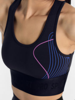 Топ женский спортивный черный с печатью черный +печать 302922 - Mark formelle фото 5