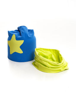 Комплект (шапка+снуд) 22-3029 синий|салатовый