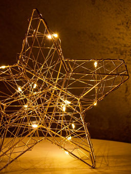Фигура световая «Звезда», 20×20×4 см, 15 LED, батарейки ААх2 (не в компл.), свечение тёплое белое