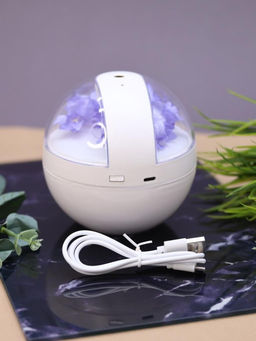 Настольный увлажнитель воздуха - ночник "Flower", purple, (портативный, USB)