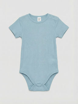 Bisiklet Yaka Erkek Bebek ??t??tl? Body 2li