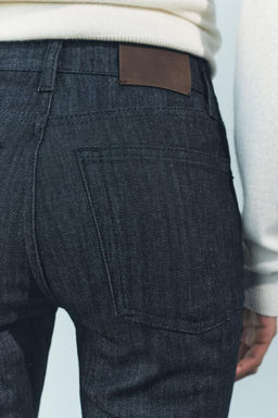 ZW COLLECTION BOOTCUT HIGH-WAIST CROPPED JEANS - Zara фото 12