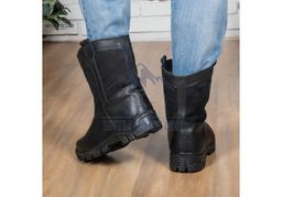 Мини-монголки мужские черные, литая подошва натуральная кожа - Мирунт фото 17