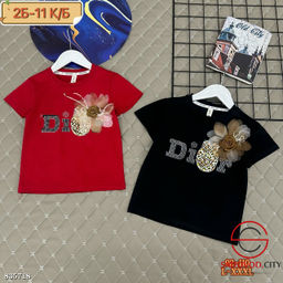 Футболка для девочки с цветком