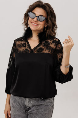 Блуза ANELLI 1790-Р черный бриллиант