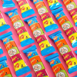 Цена за 20 шт. Жевательная резинка Love is мини, ассорти, 21 г