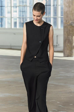 ZW COLLECTION BUTTONED WAISTCOAT TOP - Zara фото 11